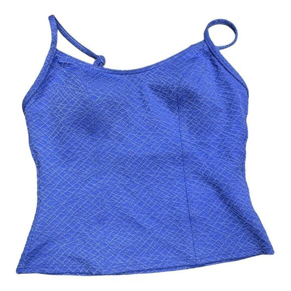 00s Blue Tankini Top Size 12 Mix It Swim - Picture 4 of 8